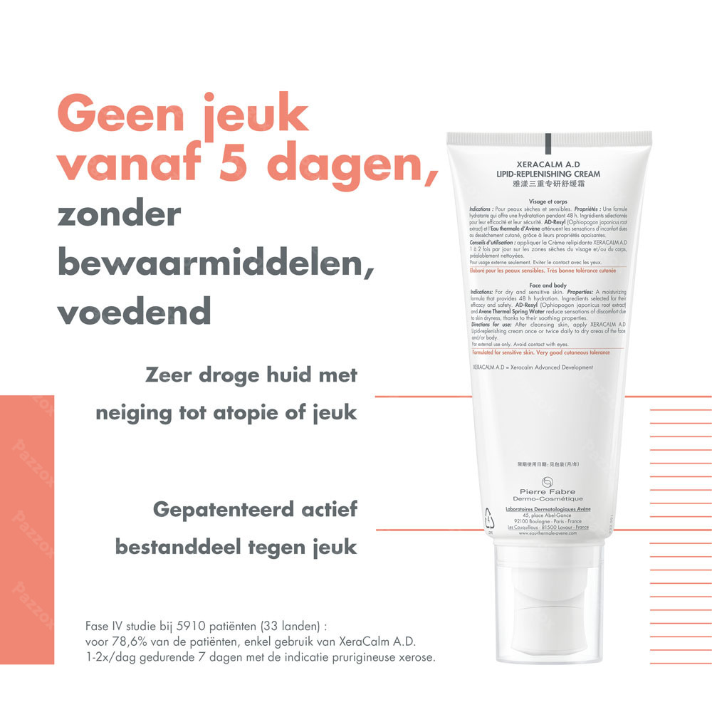 Avène XeraCalm A.D. Relipiderende Crème 200ml