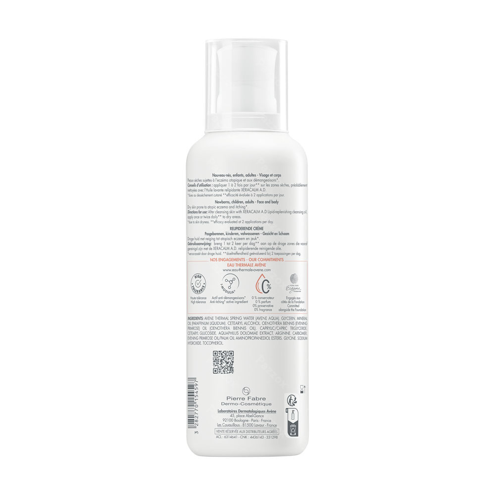 Avène XeraCalm A.d. Voedende Crème 400ml