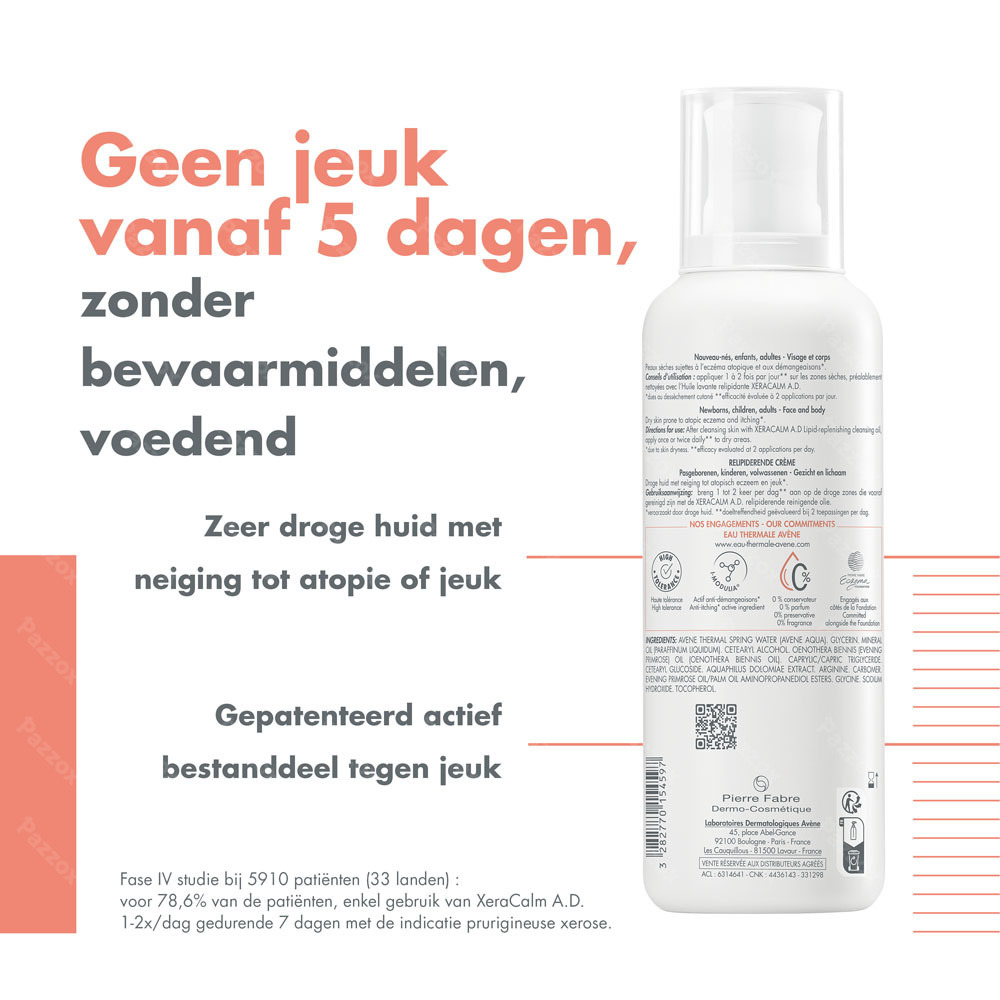 Avène XeraCalm A.d. Voedende Crème 400ml