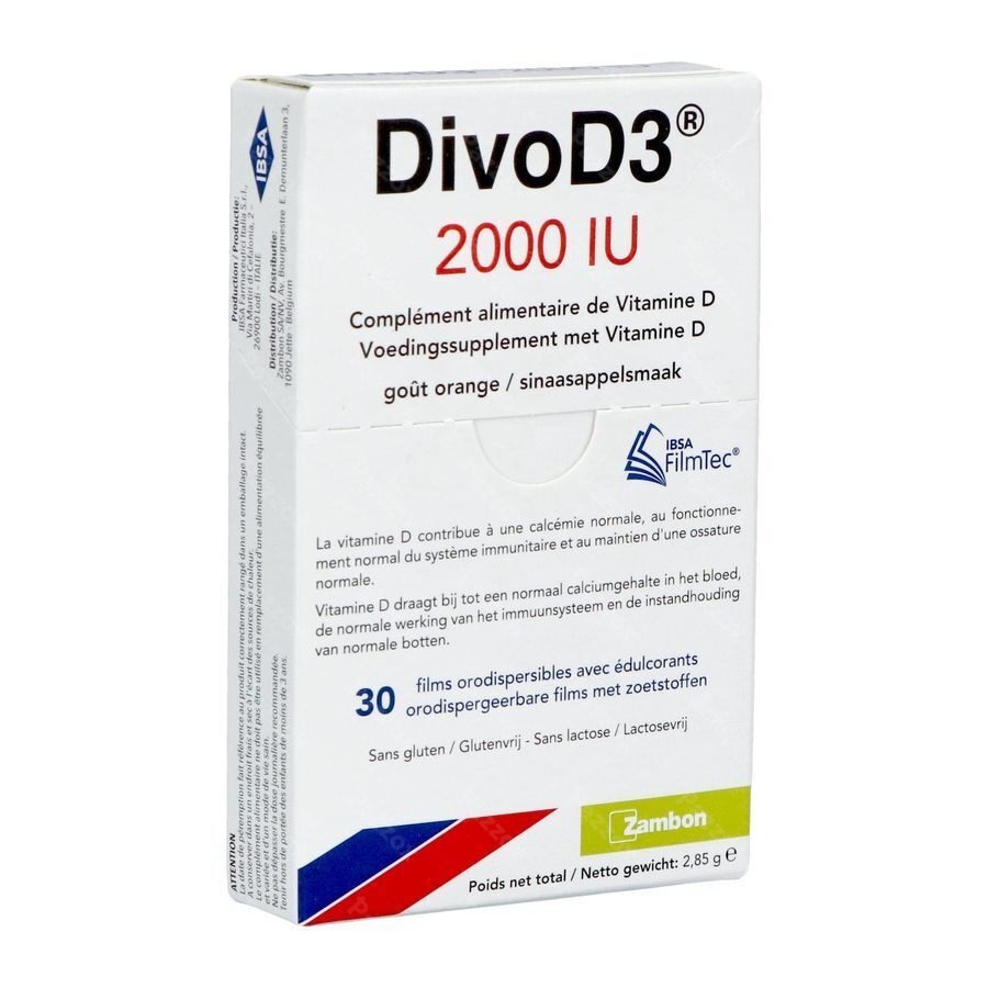 Divod3 2000 IU 30 Comprimés