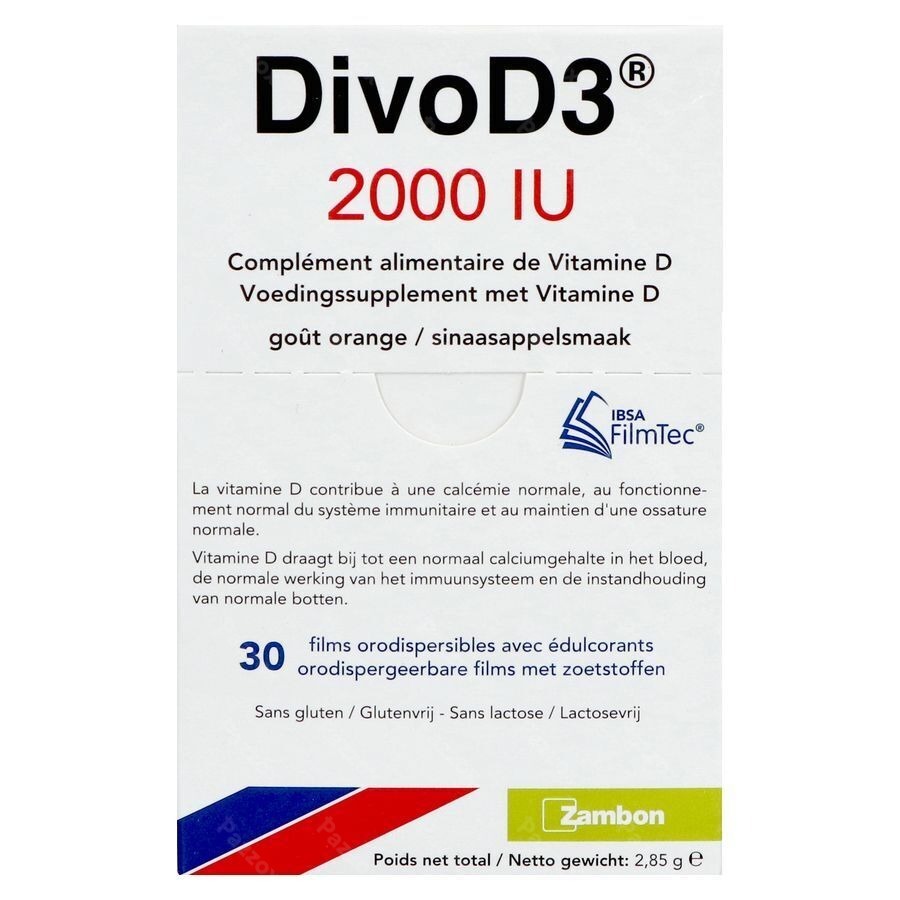 Divod3 2000 IU 30 Comprimés