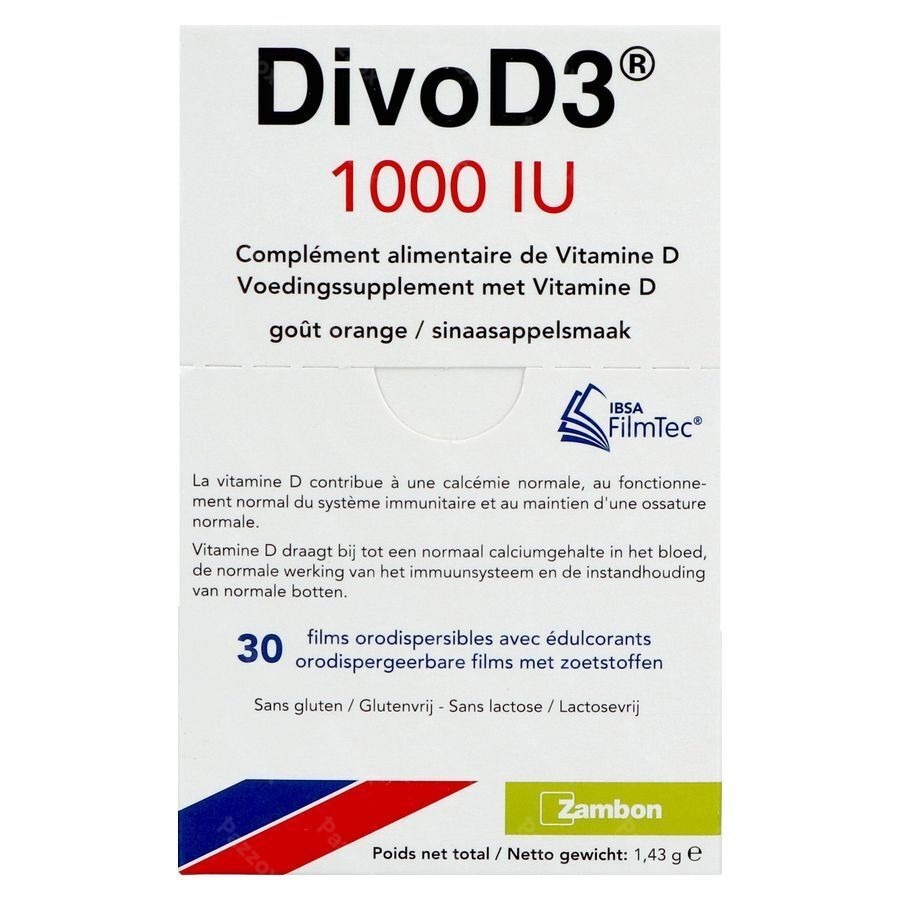 DivoD3 1000 IU 30 Comprimés