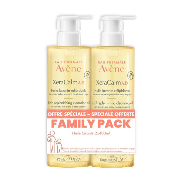 Avène XeraCalm A.D. Reinigingsolie Family Pack 2x400ml