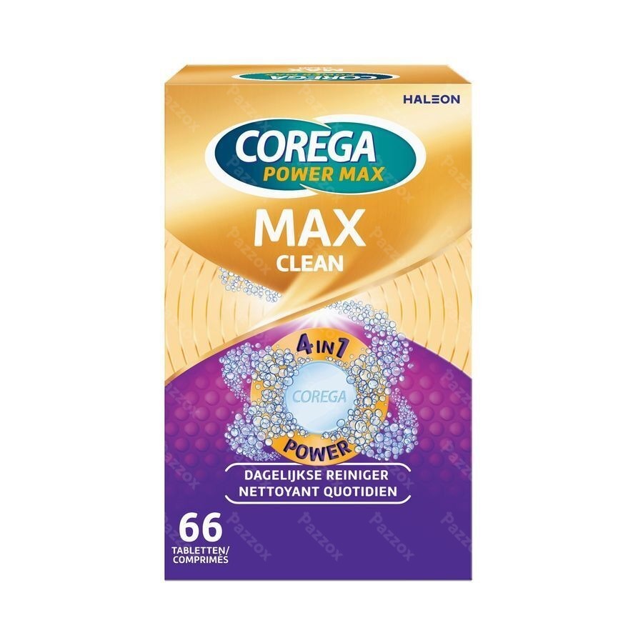 Corega Max Clean - 66 comprimés