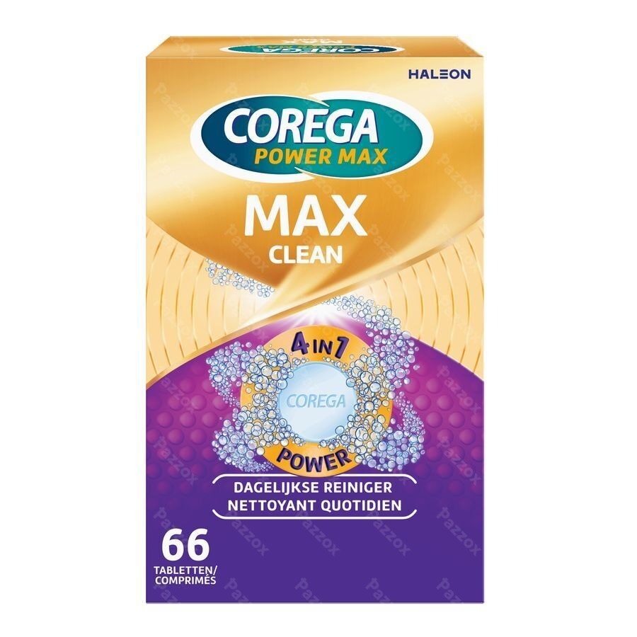 Corega Max Clean - 66 comprimés