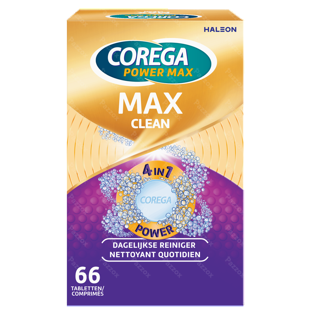 Corega Max Clean - 66 tabletten