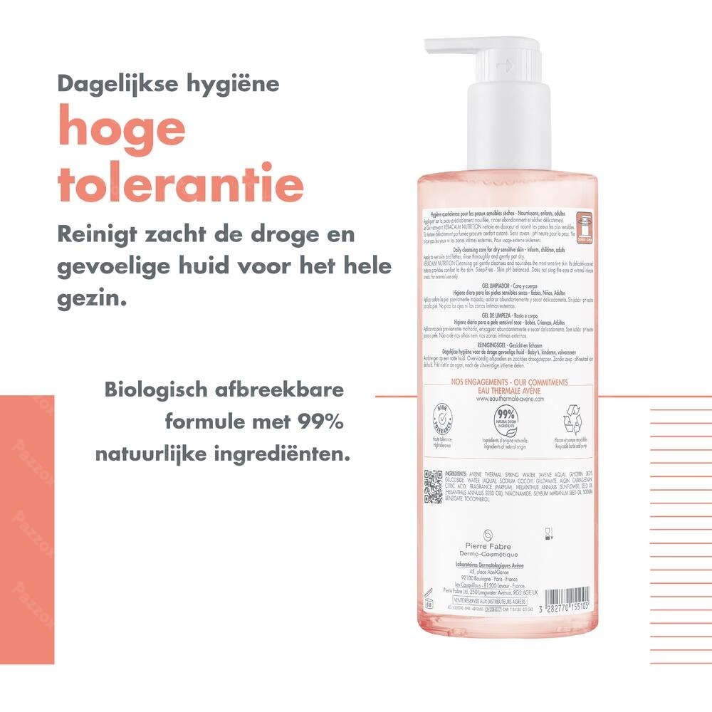 Avène Xeracalm Nutrition Reinigingsgel 750ml