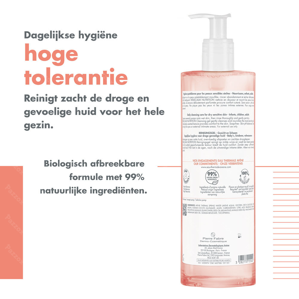 Avène Xeracalm Nutrition Reinigingsgel 750ml