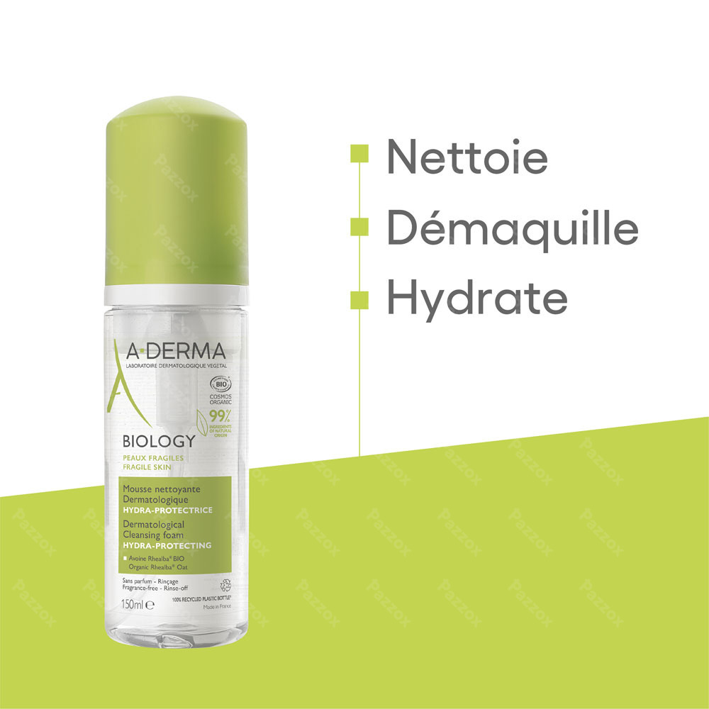 A-Derma Biology Mousse Nettoyant 150ml