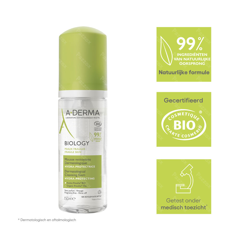 A-Derma Biology Hydraterend en Beschermend Reinigingsschuim 150ml
