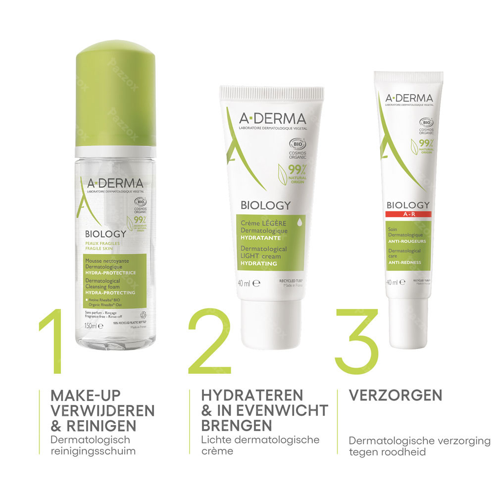 A-Derma Biology Hydraterend en Beschermend Reinigingsschuim 150ml