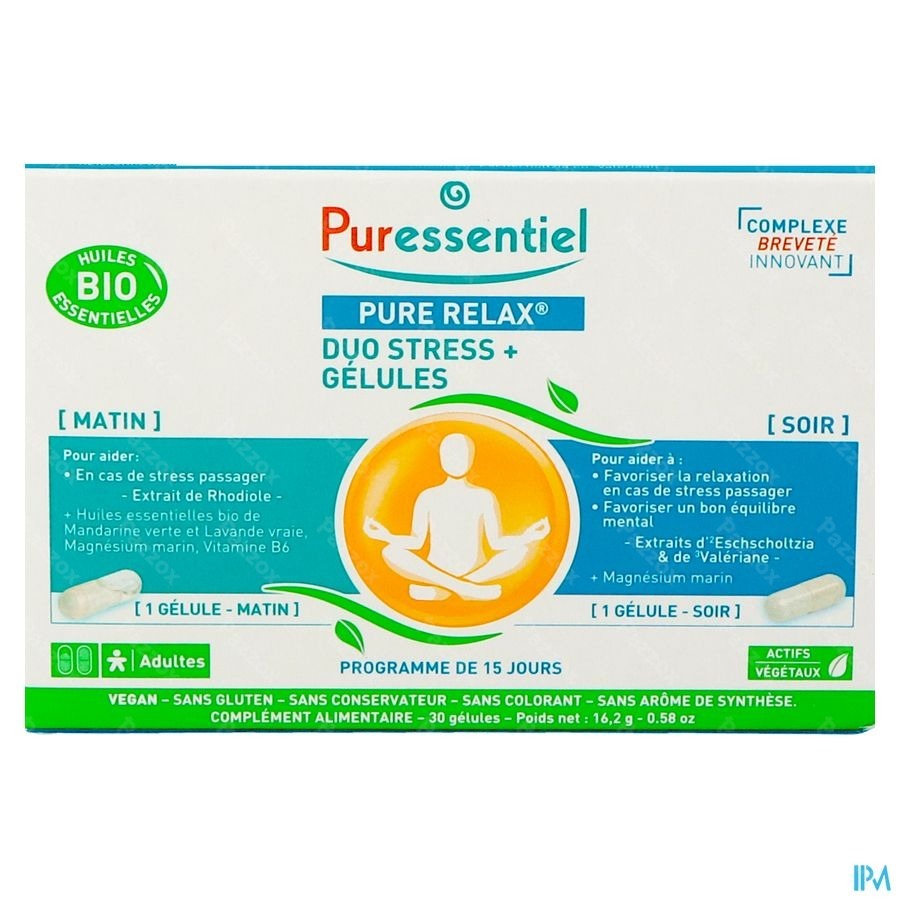 Puressentiel Pure Relax Duo Stress Caps 30