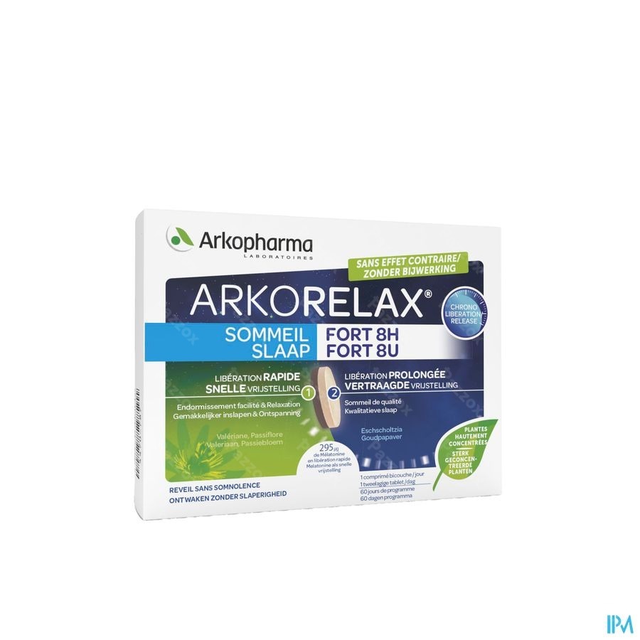 Arkorelax Sommeil Fort 8h 60 Comprimés