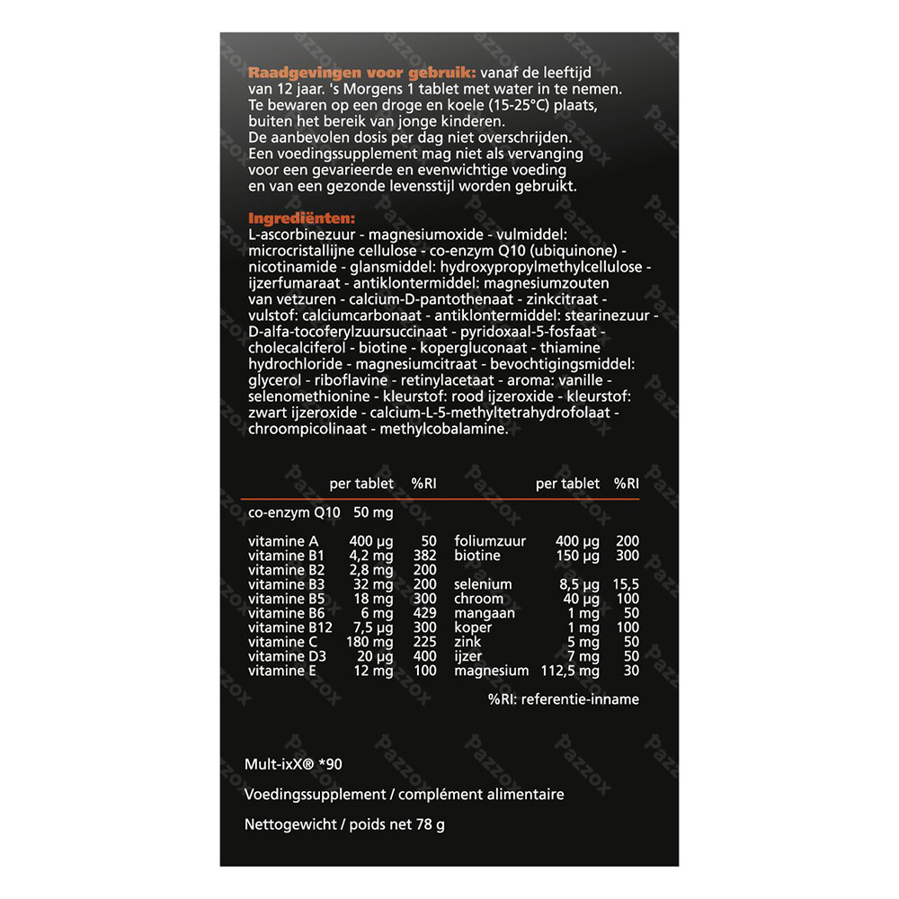 Multi-ixX Multivitamine 90 Tabletten