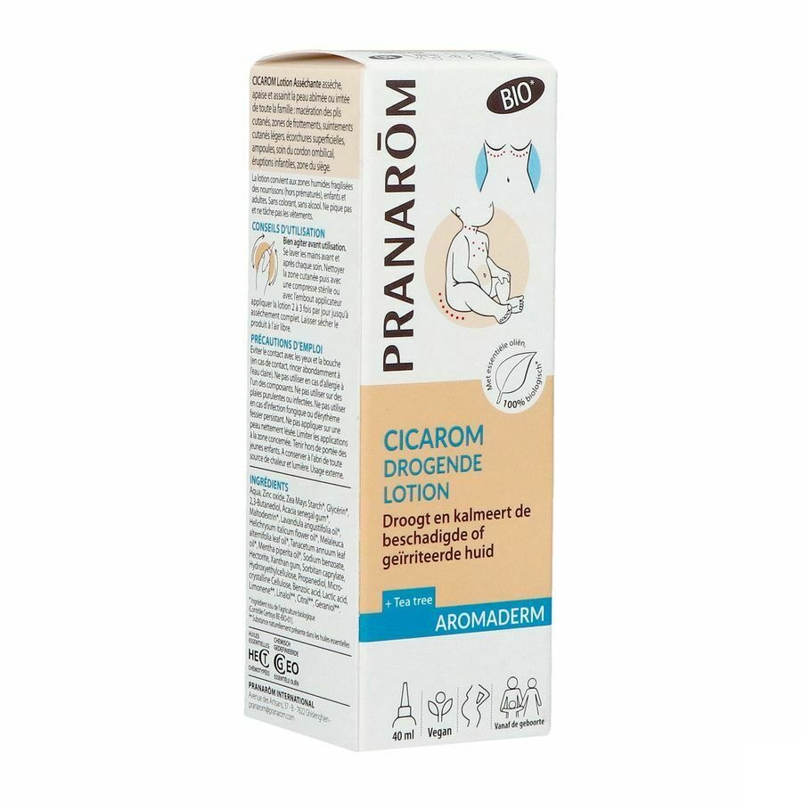 Pranarôm Aromaderm Cicarom Uitdrogende Lotion Bio 40ml
