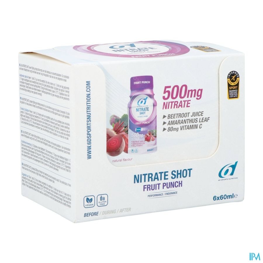6d Nitrate Shot Fruit Punch 6x60ml
