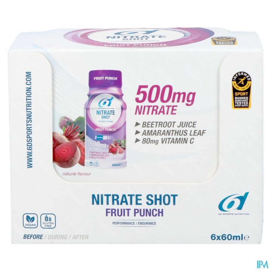 6d Nitrate Shot Fruit Punch 6x60ml
