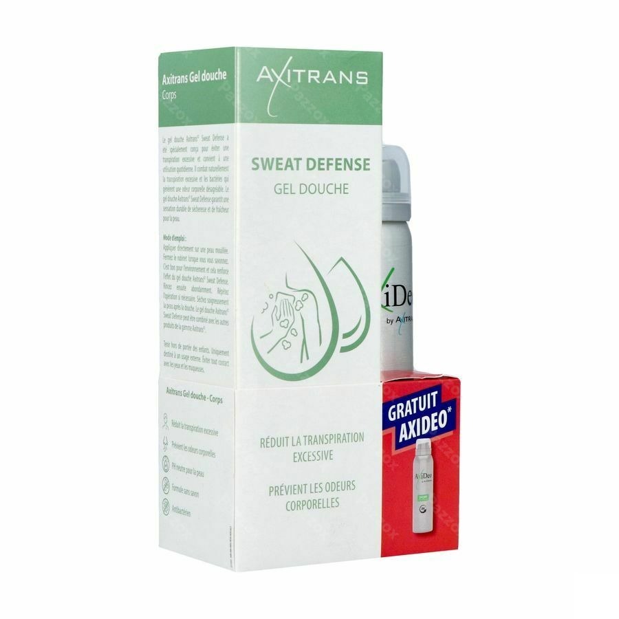 Axitrans Sweat Defense Gel Douche 200ml+axideo Sport75ml
