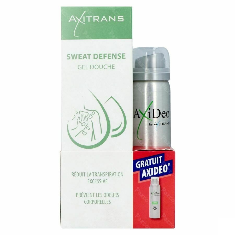 Axitrans Sweat Defense Gel Douche 200ml+axideo Sport75ml