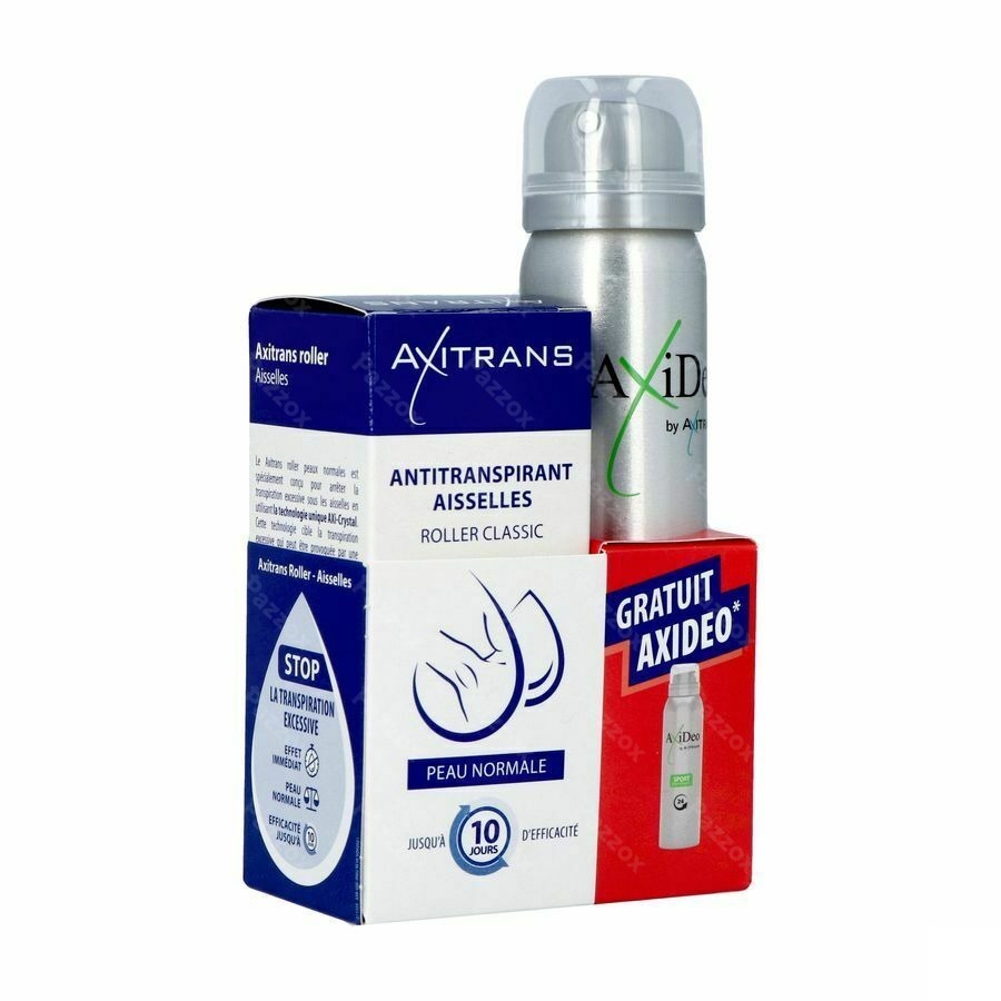 Axitrans Roller Peau Normal + axideo Sport 75ml Gratuit