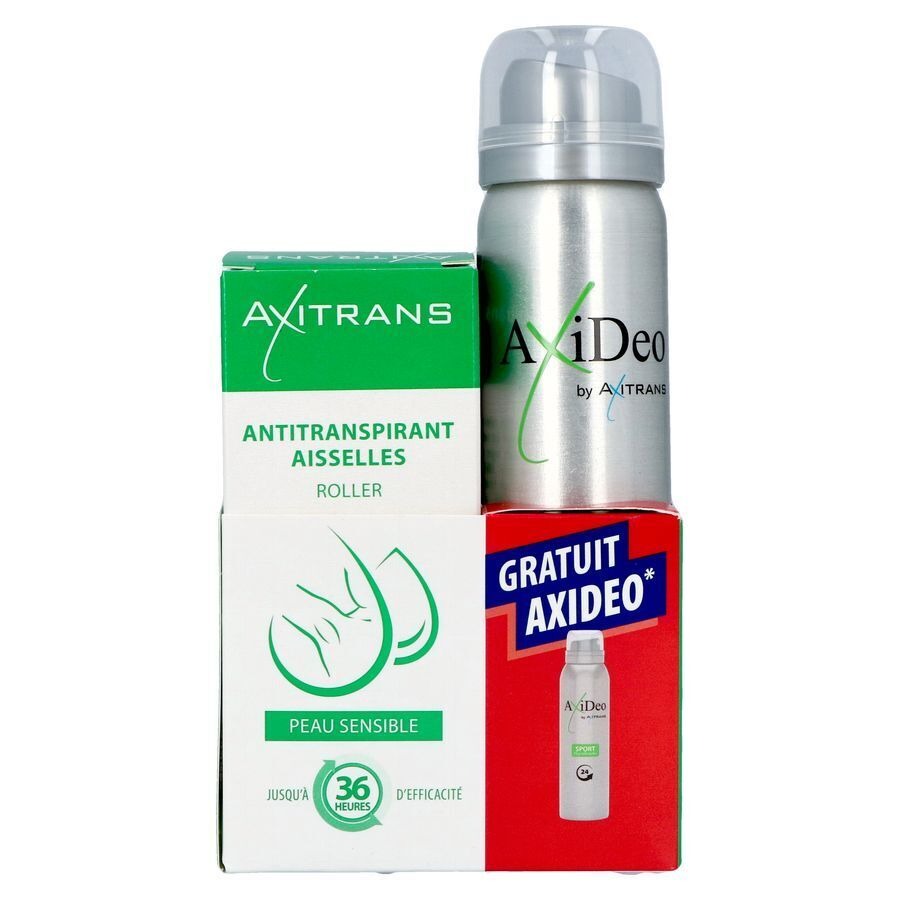 Axitrans Roller Peau Sens.+axideo Sport 75ml Grat.