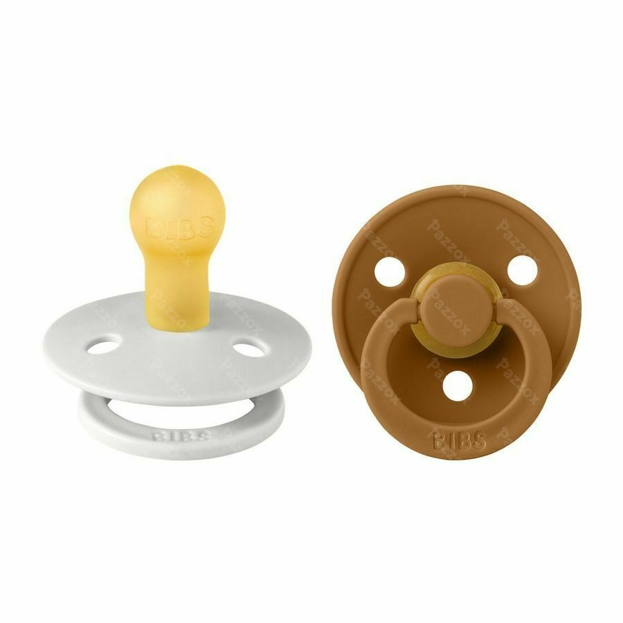 Bibs Fopspeen Duo Haze/Caramel 2 stuks 1+1 Gratis