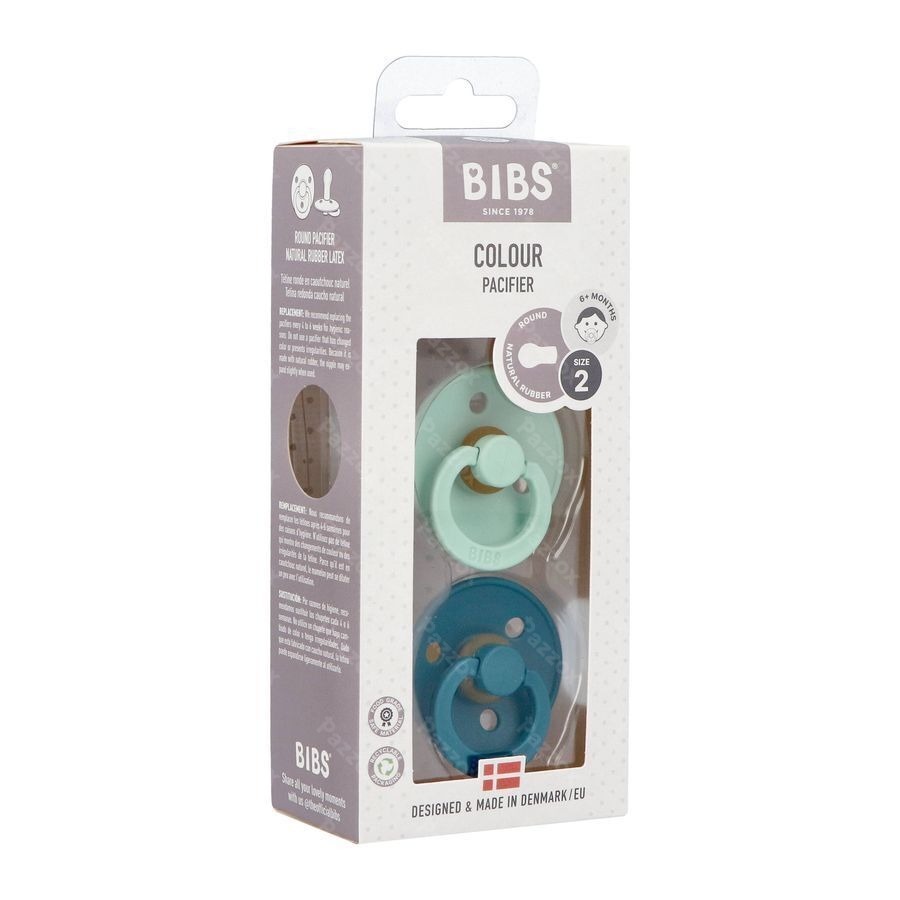 Bibs 2 Fopspeen Duo Mint/forest Lake 2