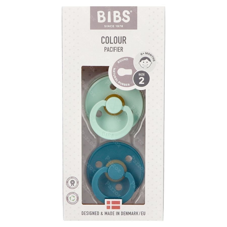 Bibs 2 Fopspeen Duo Mint/forest Lake 2