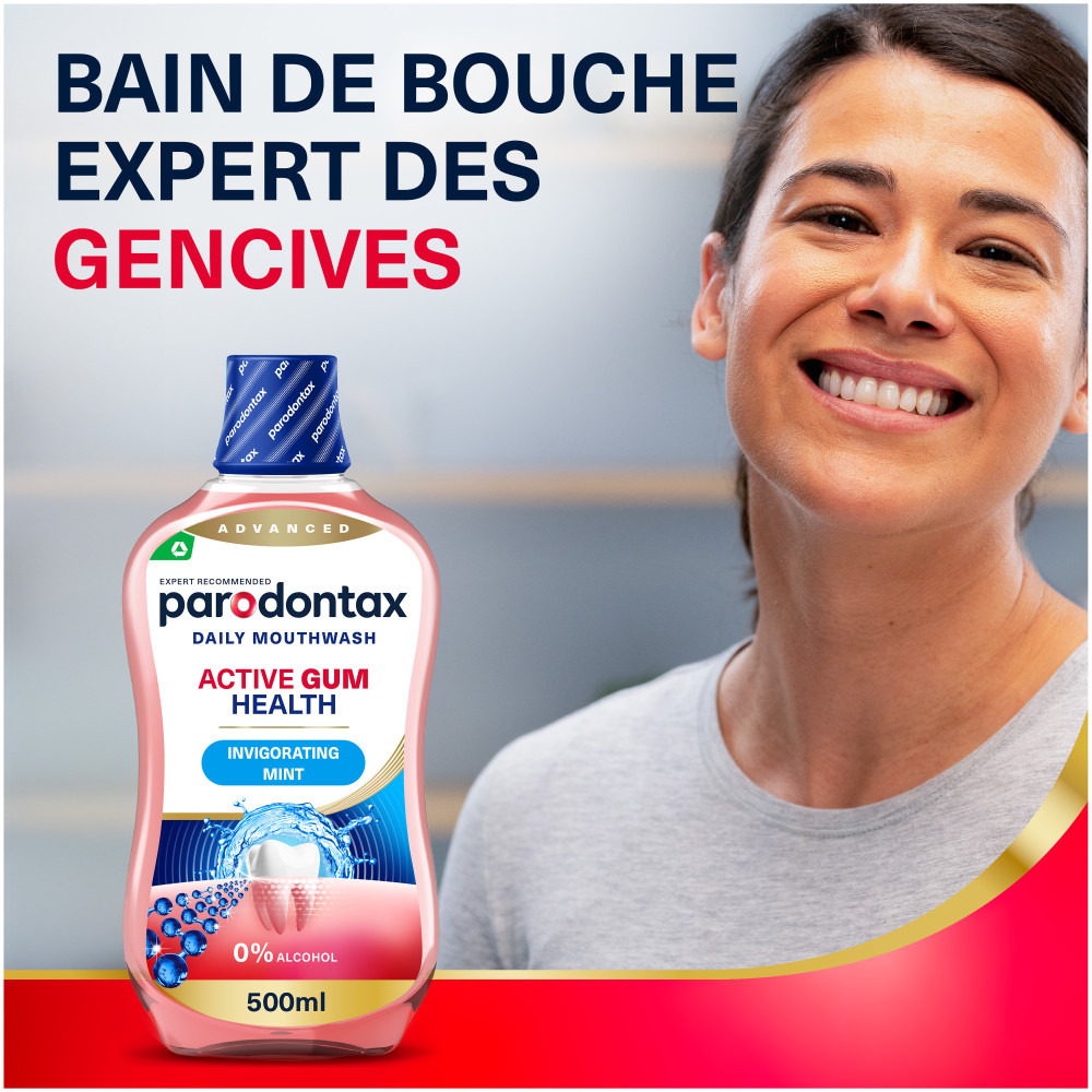 Parodontax Active Gum Health Bain de Bouche Extra Fresh Mint 500ml