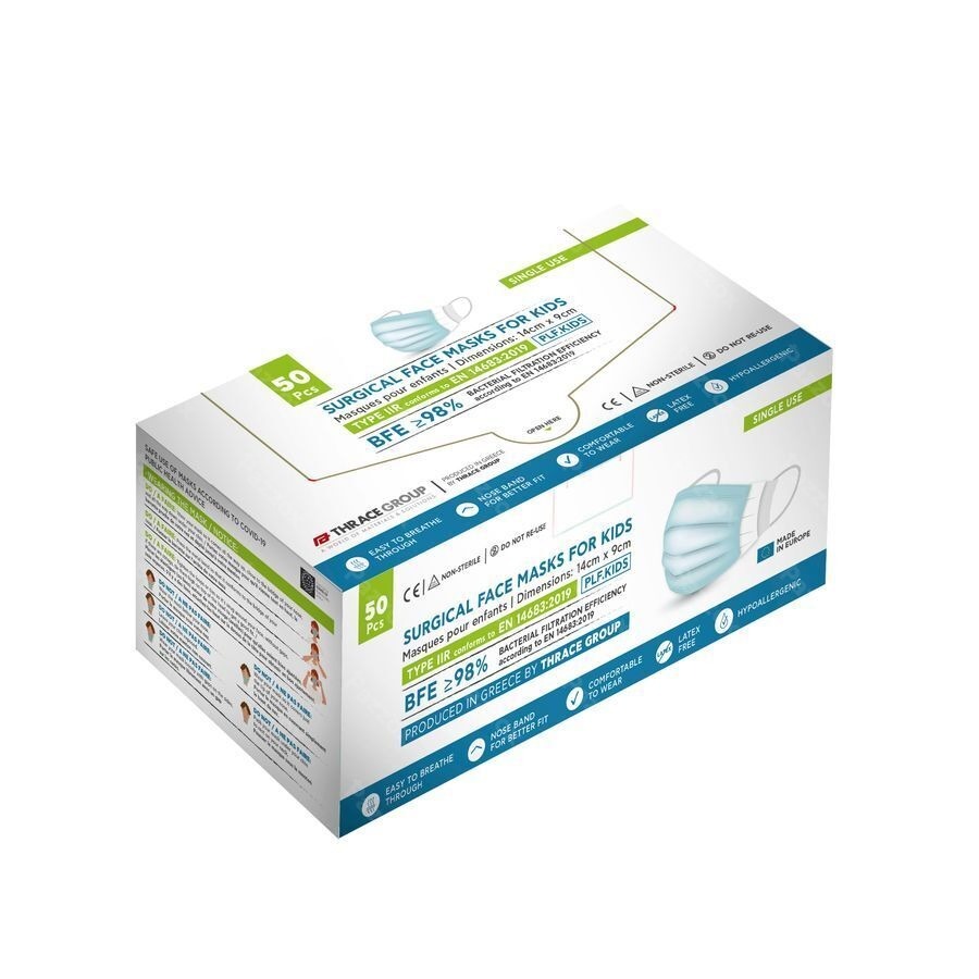Chirurgisch Mondmasker Kind Iir Blauw 50 Infinity