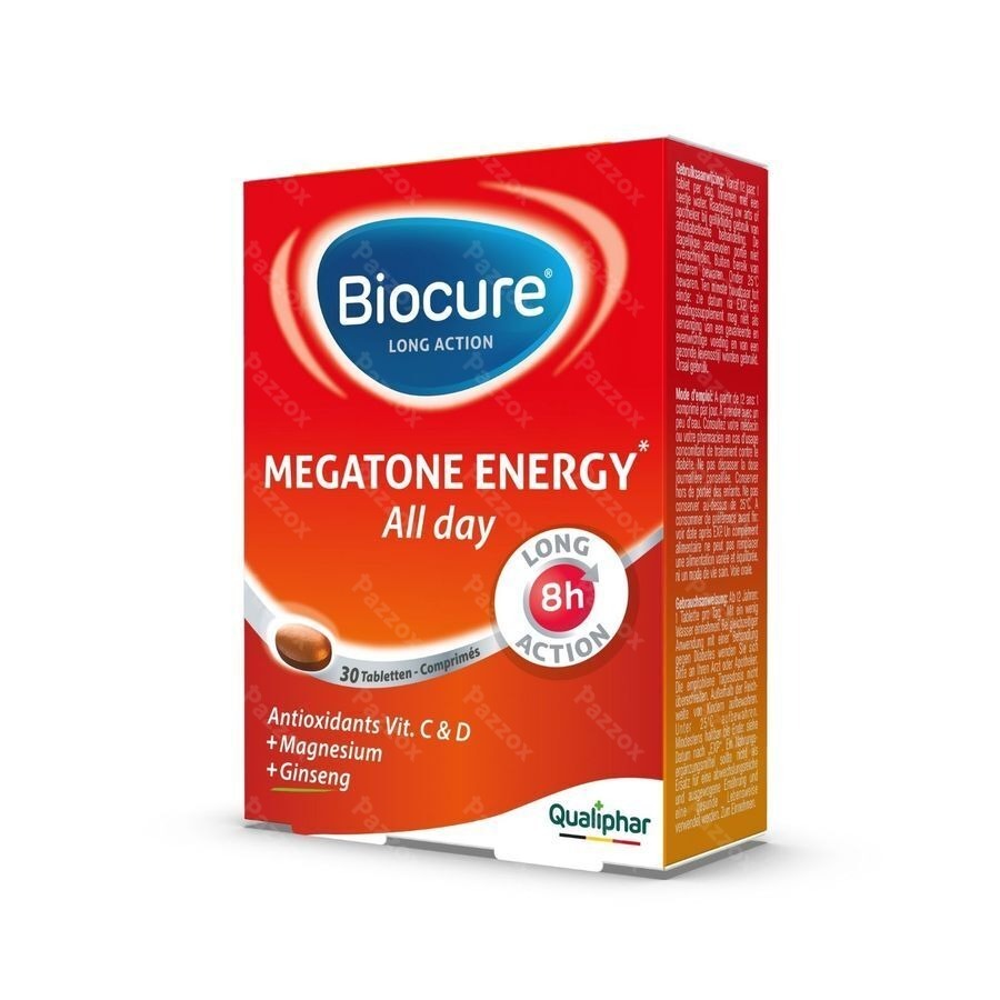 Biocure Long Action Megatone Energy 30 Tabletten