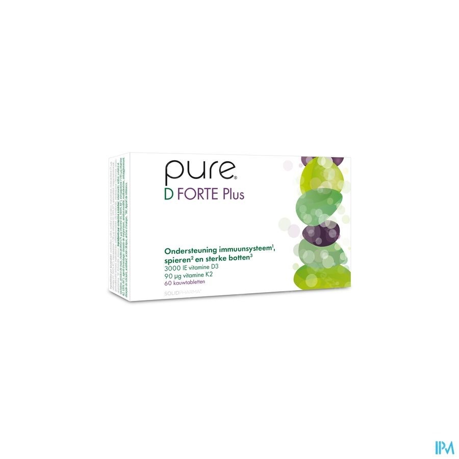 Pure D Forte Plus 60 Kauwtabletten 