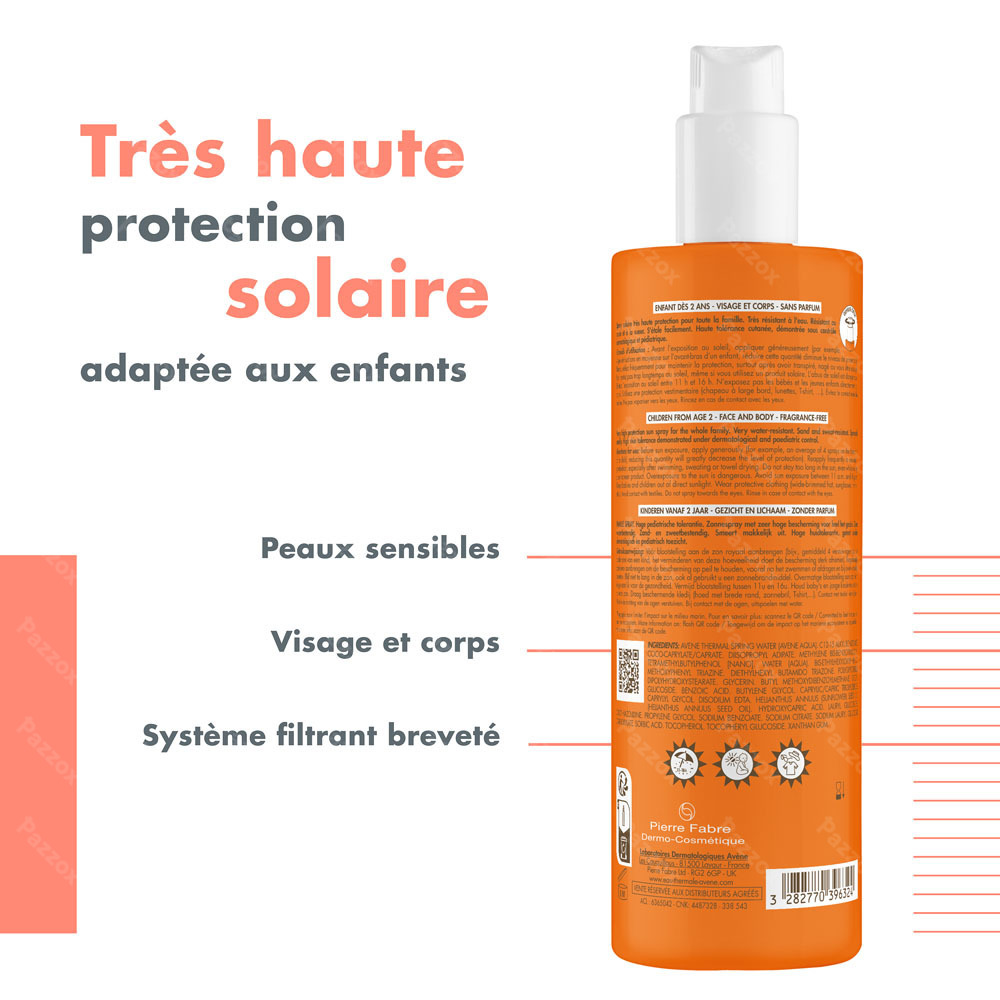 Avène Zon SPF 50+ Famille Spray 400ml