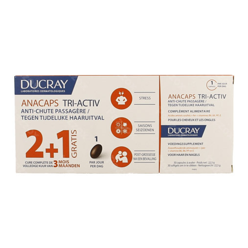 Ducray Anacaps Tri-Activ 3x30 Capsules Promo