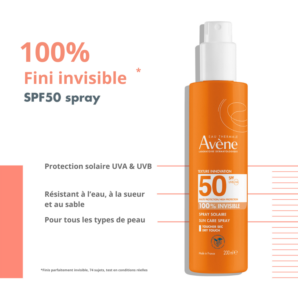 Avène Solaire SPF 50 Spray 100% invisible 200ml