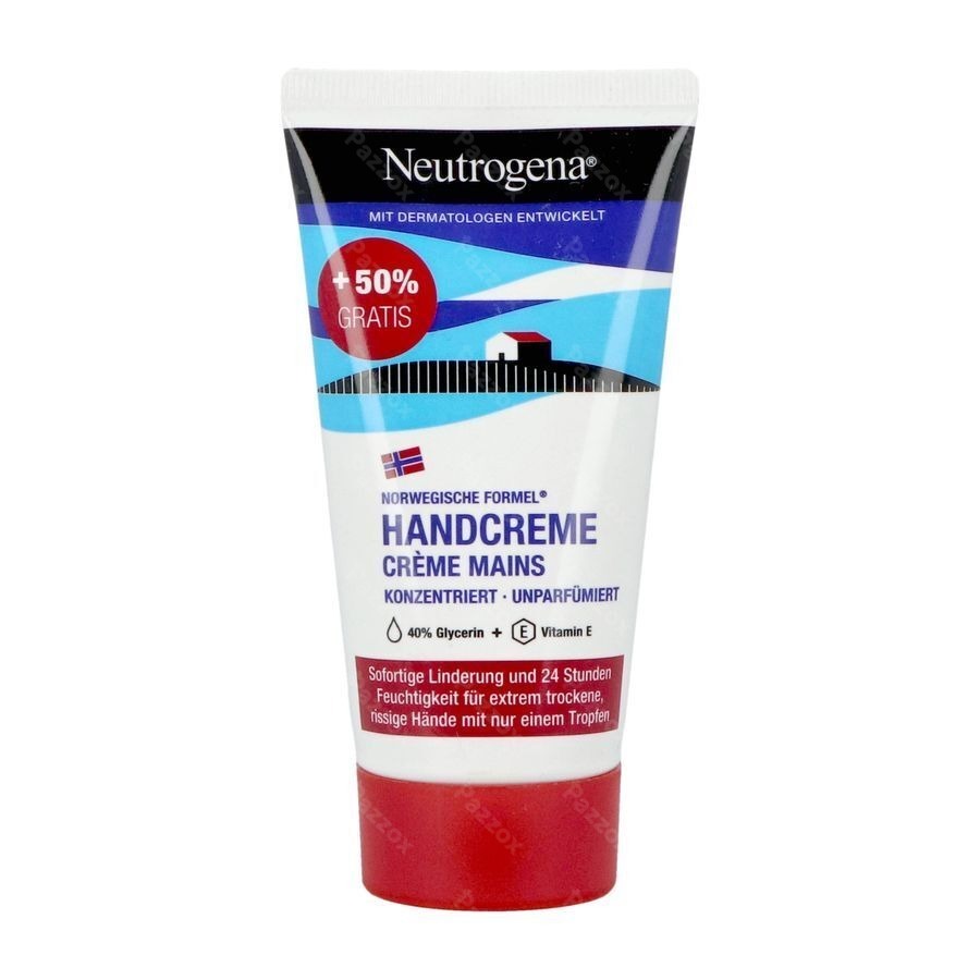 Neutrogena Handcrème Noorse Formule Zonder Parfum 50ml + 25ml gratis