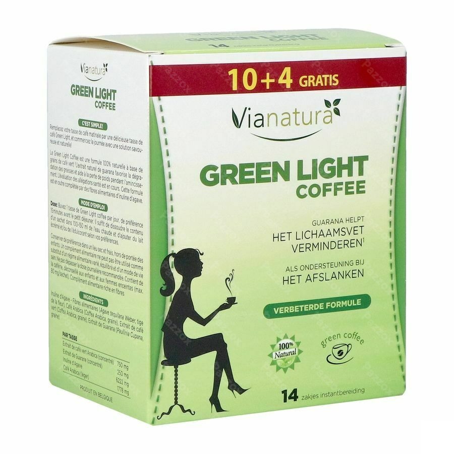 Vianatura Green Light Coffee Zakje 10+4 Gratis