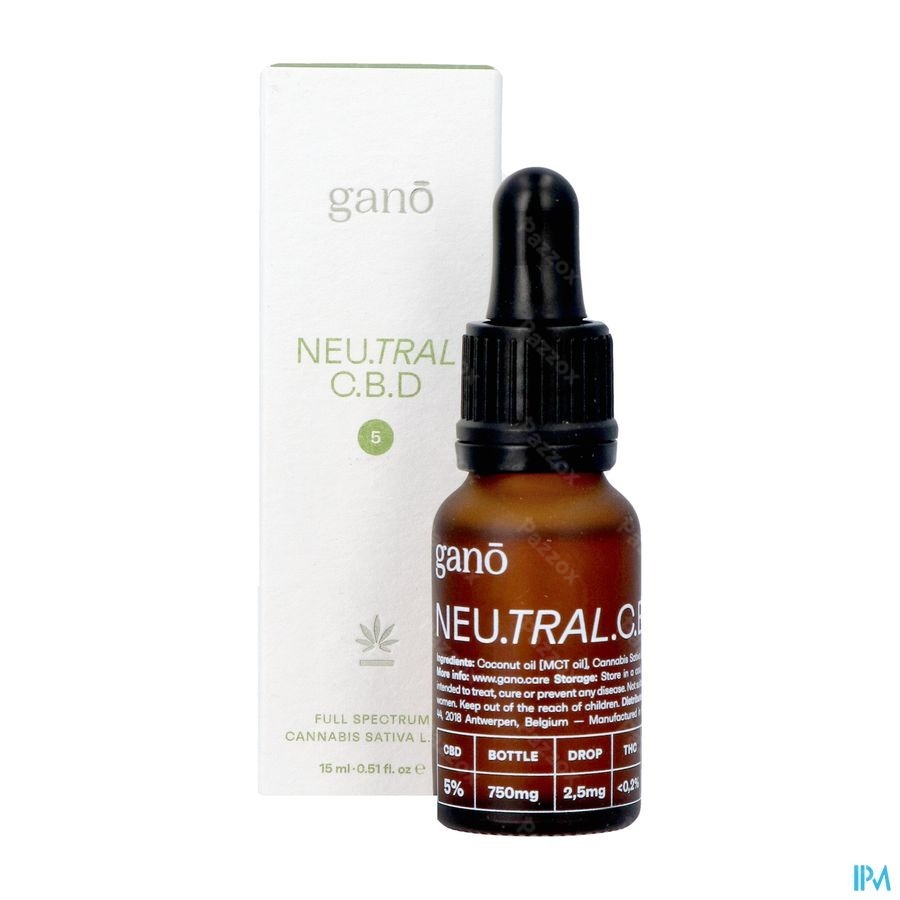 Gano Care Neutral 5% Cbd Oil 15ml