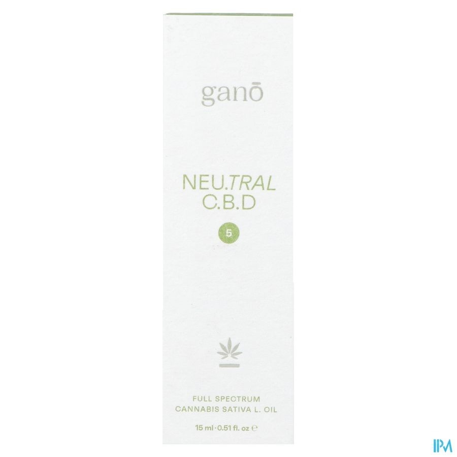 Gano Care Neutral 5% Cbd Oil 15ml