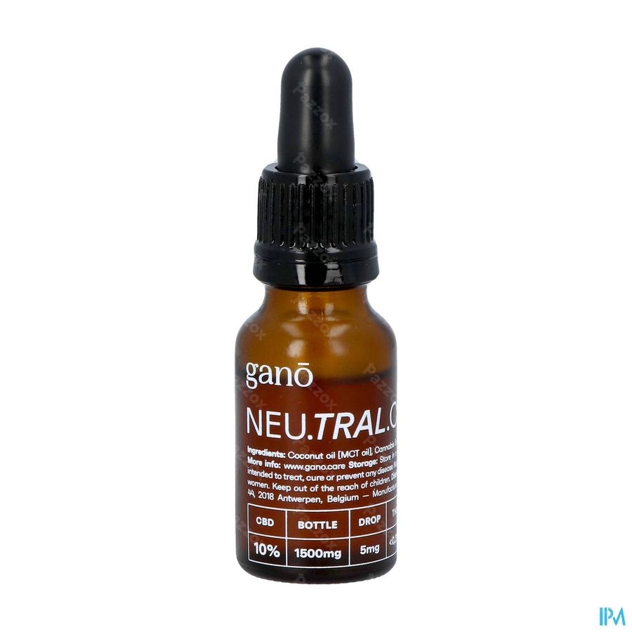 Gano Care Neutral 10% Cbd Olie 15ml