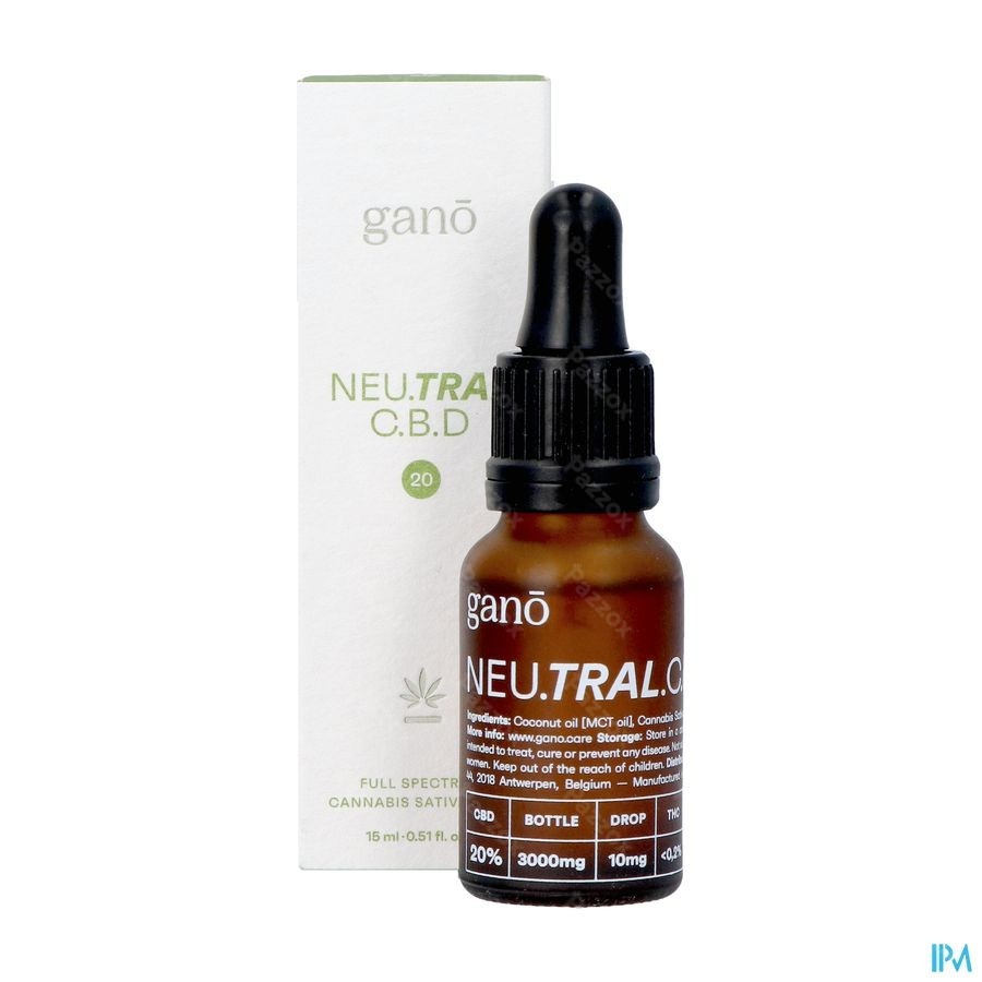 Gano Care Neutral 20% Cbd Oil 15ml