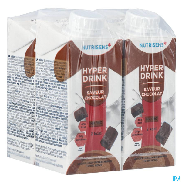 NUTRISENS HYPERDRINK HP/HC 2KCAL CHOCO 4