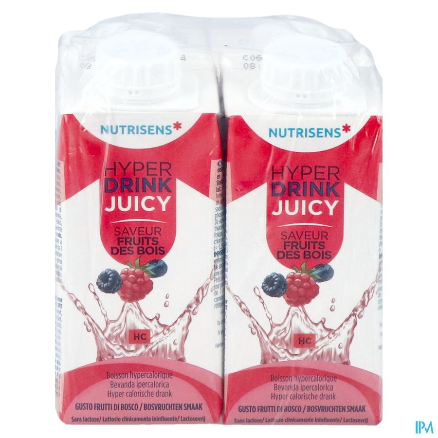 Nutrisens Hyperdrink Juicy Fruits De Bois 4x200ml