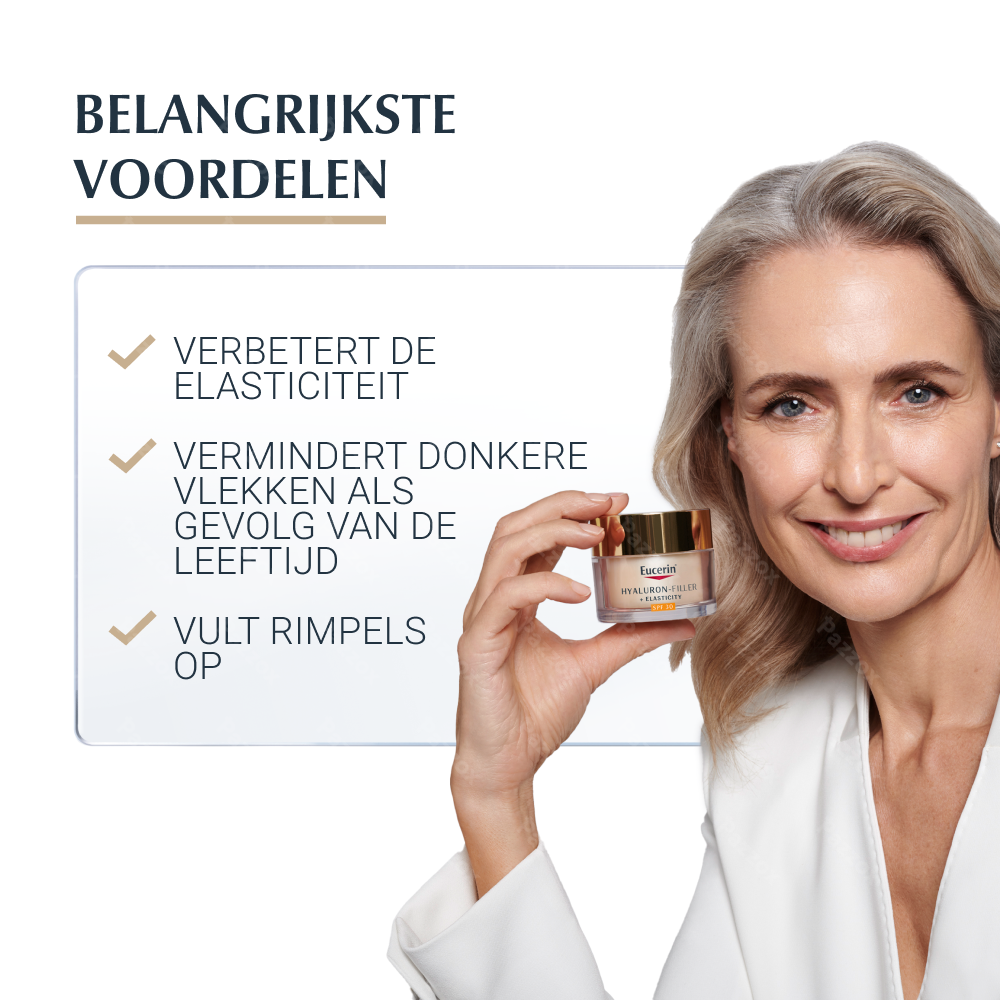 Eucerin Hyaluron-Filler + Elasticity Dagcrème SPF30 Anti-Age Pot 50ml