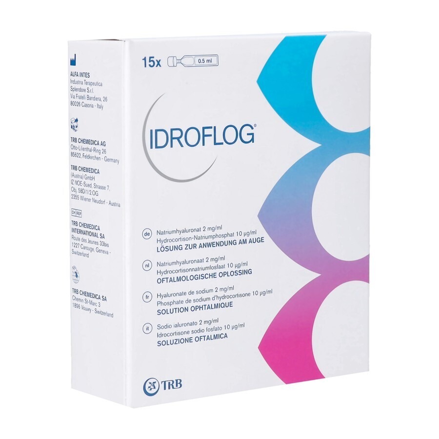 Idroflog Oogdruppels Fl 15x0,5ml