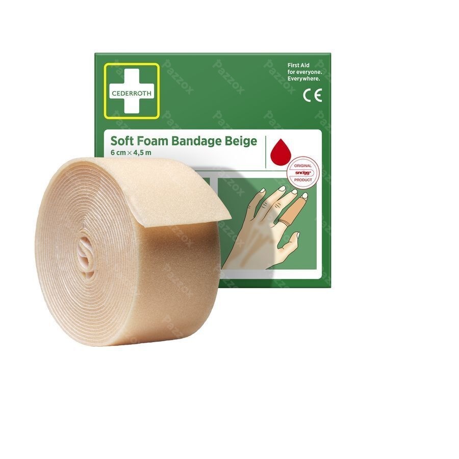Cederroth Soft Foam Bruin 6cmx4,5m 51011020