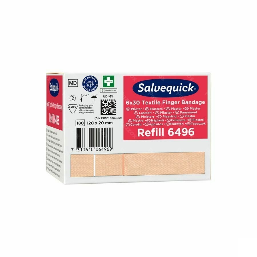 Salvequick Pansement Extra Longue Textile 6496