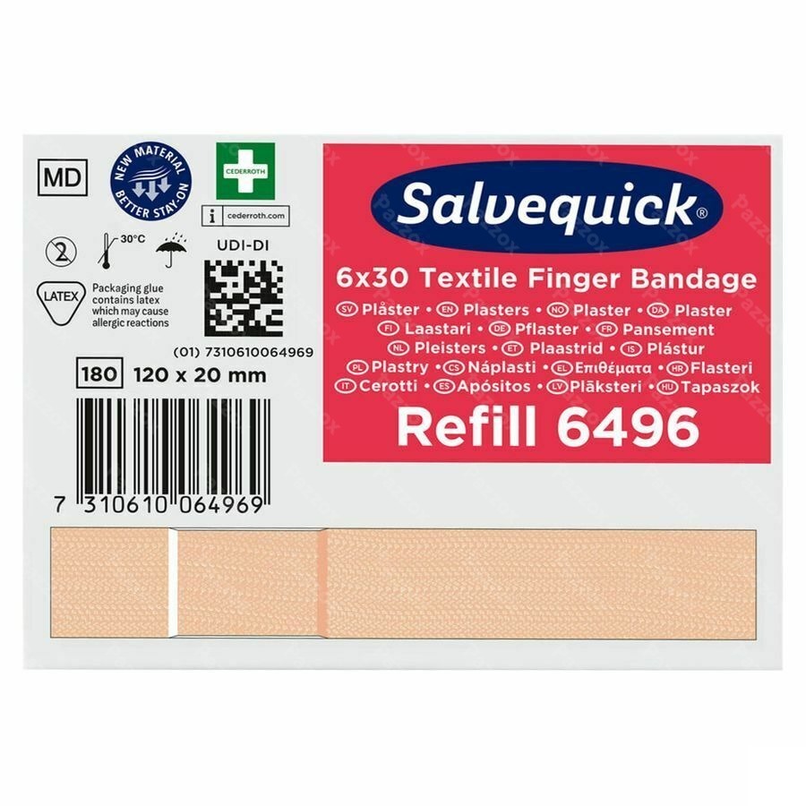 Salvequick Pansement Extra Longue Textile 6496