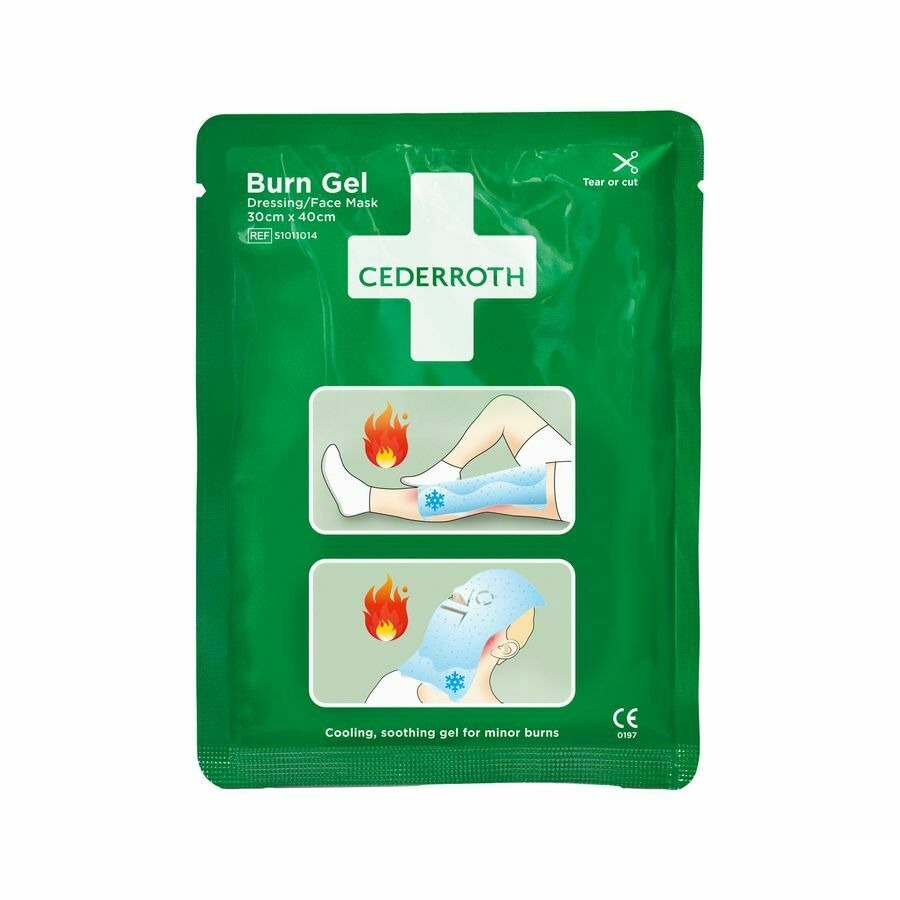 Cederroth Burn Gel Compres.visage 30x40cm 51011014