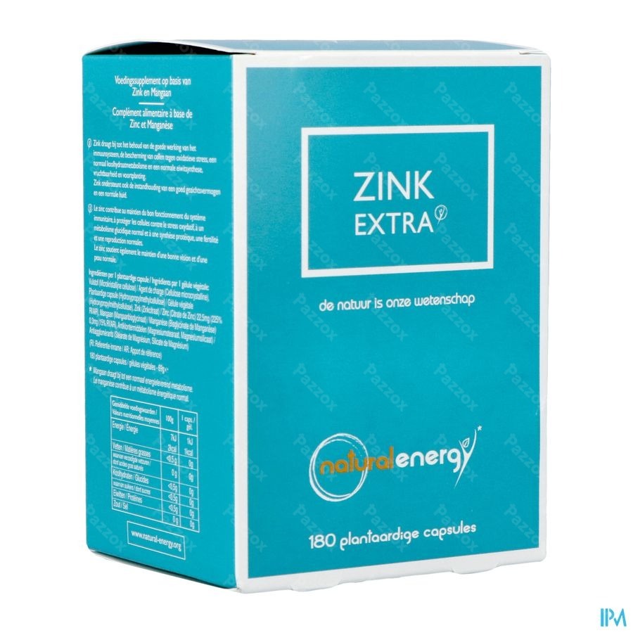 Natural Energy Zink Extra 180 Capsules